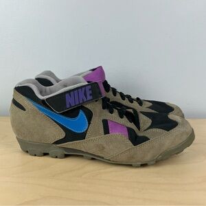 Vintage 90’s Nike Men’s Size 8.0 NGUBA Cycling Shoes Suede Beige Multicolor
